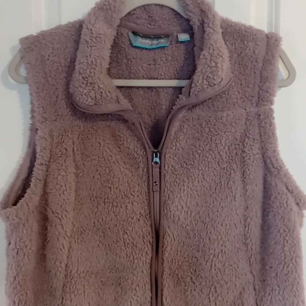 Free Country Taupe Sherpa Vest